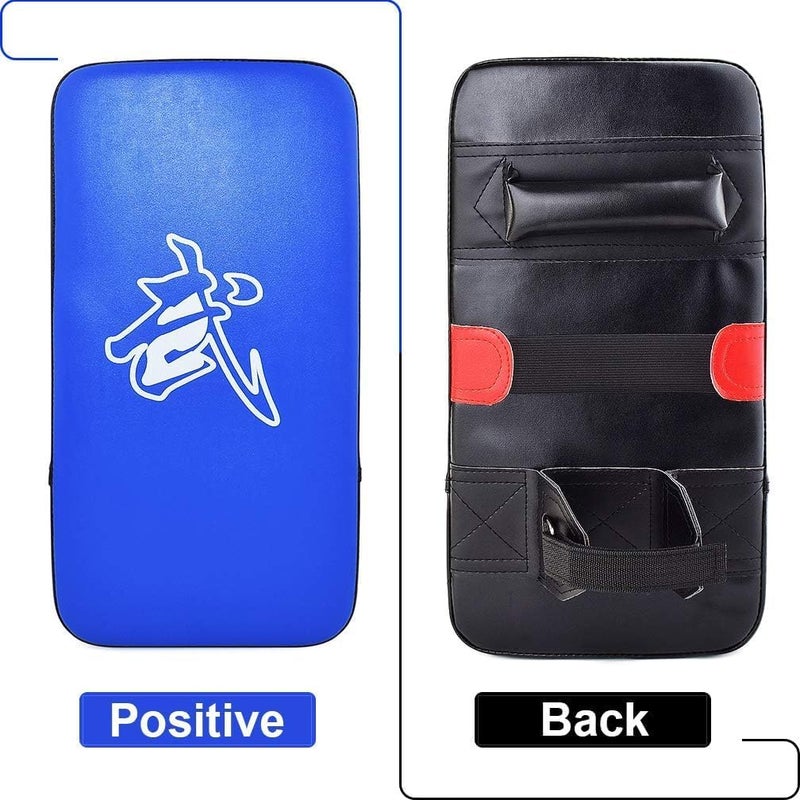 TLBTEK Taekwondo Kick Shield - Muay Thai MMA Karate Kickboxing Training Pads - Curved Leather Strike Shield - Image 2